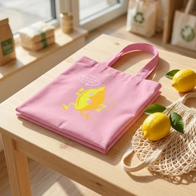 Tote bag Stanley/Stella Midweight recyclé en Rose poudré personnalisable