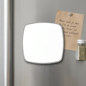 Magnet carré en Blanc personnalisable
