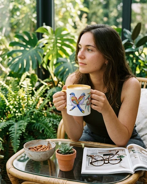 Mug bicolore personnalisé pour la pause café
