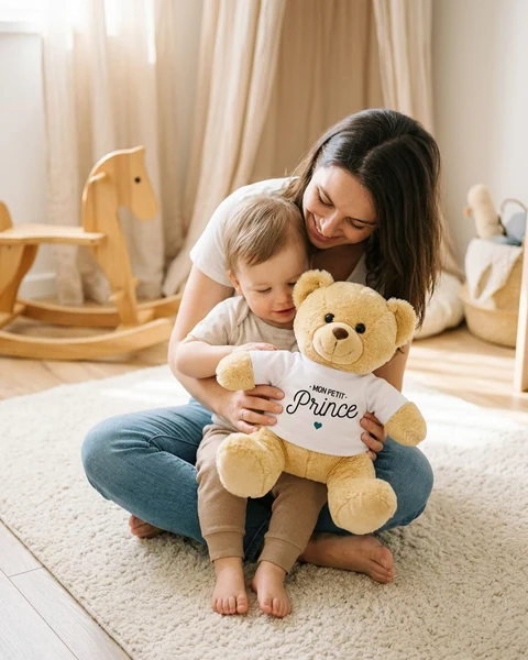 Nounours avec motif Mon Petit Prince