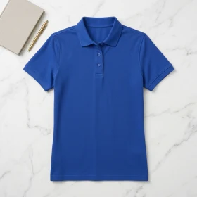 Polo Femme en Bleu royal personnalisable