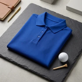 Polo Femme en Bleu royal personnalisable