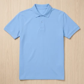 Polo Homme en Bleu ciel personnalisable'ébéniste ciré