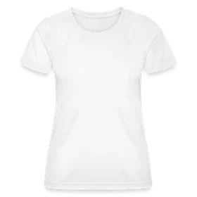 T-shirt sport Femme en Blanc personnalisable