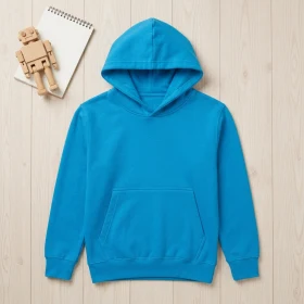 Sweat à capuche Enfant en Turquoise personnalisable