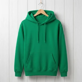 Sweat à capuche Ado en Vert émeraude personnalisable
