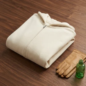 Veste à capuche bio Ida Stanley/Stella Femme en Écru doux personnalisable
