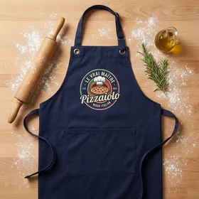 Tablier de cuisine en Bleu nuit personnalisable