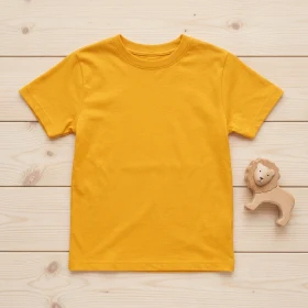 T-shirt Enfant en Moutarde personnalisable