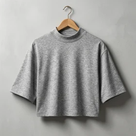 T-shirt femme coupe boxy recyclé manches mi-longues Stanley/Stella en Gris moyen personnalisable