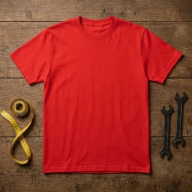 T-shirt Gildan épais homme en Rouge carmin personnalisable