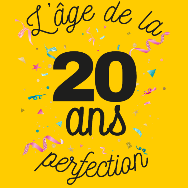 Maquette de 20 Ans : L'Âge de la Perfection à personnaliser