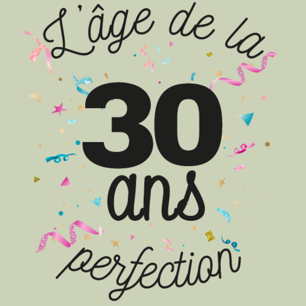 Maquette de 30 Ans : L'Âge de la Perfection à personnaliser