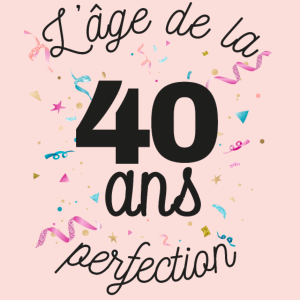 Maquette de 40 Ans : L'Âge de la Perfection à personnaliser