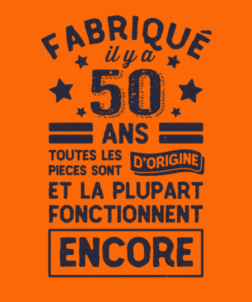 Maquette de 50 Ans Pièces d'Origine à personnaliser