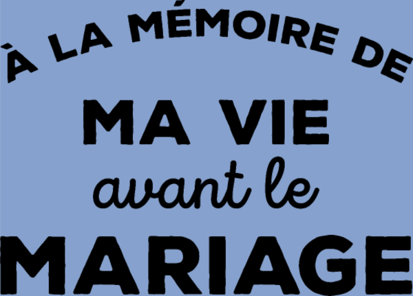 T-shirt personnalisé Adieu célibat