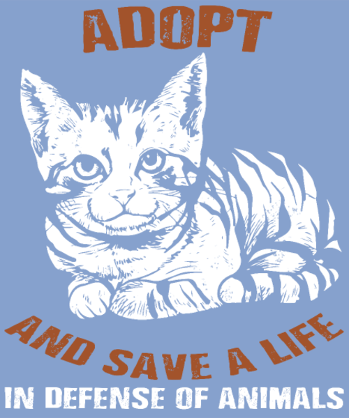T-shirt personnalisé Adoption chat
