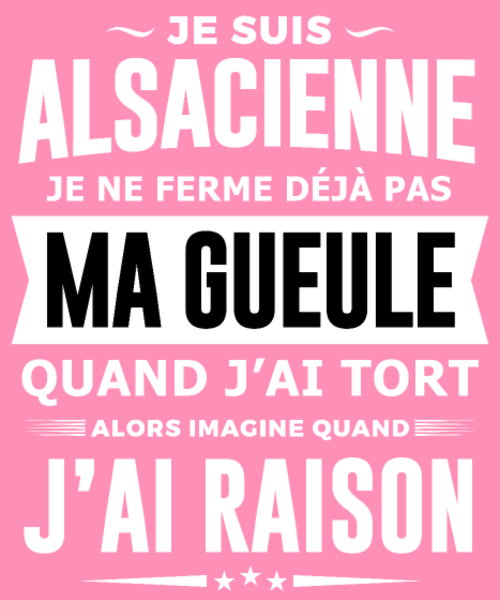 Tablier personnalisé Caractere alsace