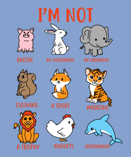 T-shirt personnalisé Droits animaux