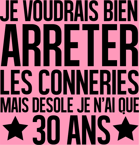 T-shirt personnalisé Trentaine