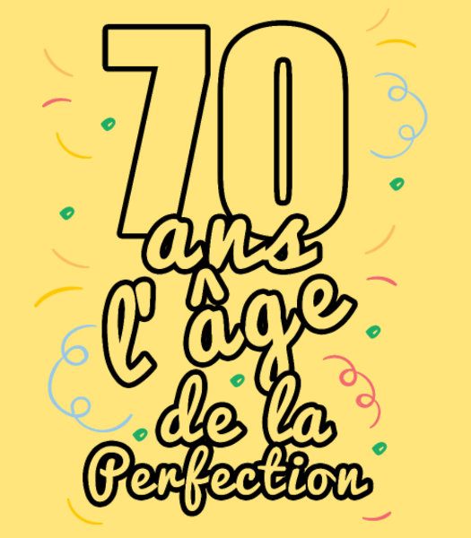 Maquette de Anniversaire 70 Ans : Célébration Mémorable à personnaliser