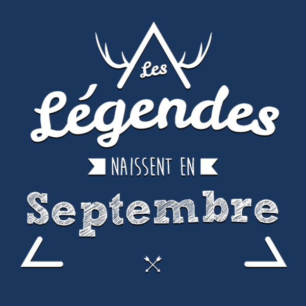 Maquette de Anniversaire : Légende Née en Septembre à personnaliser
