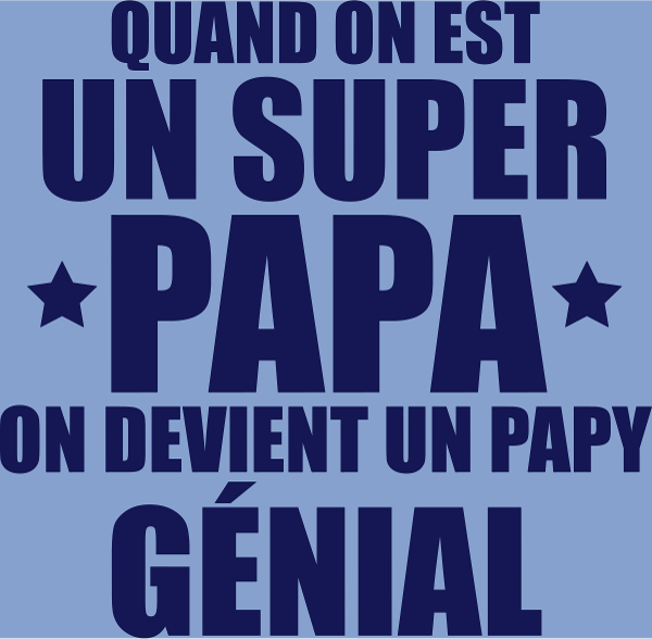 T-shirt personnalisé Papy annonce grossesse