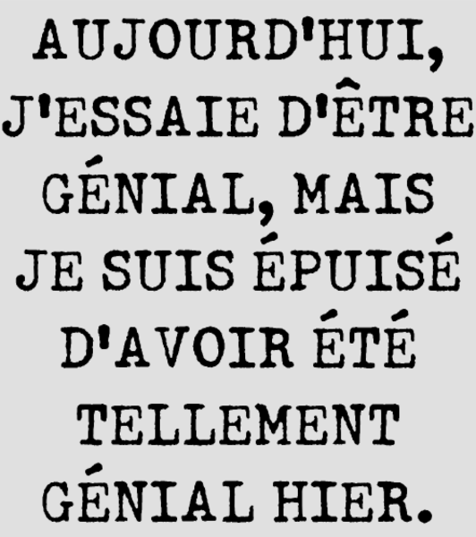 T-shirt personnalisé Motivation Décalée