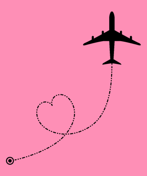 Avion Route Cœur