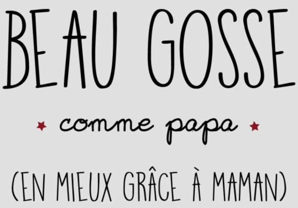 T-shirt personnalisé Beau gosse