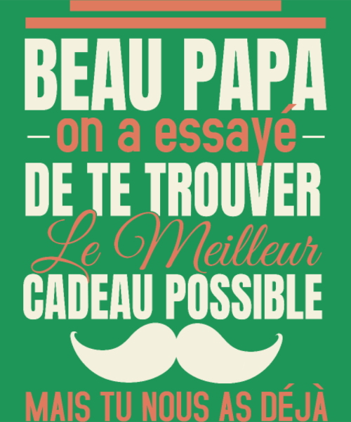 T-shirt personnalisé Papa meilleur papa humour