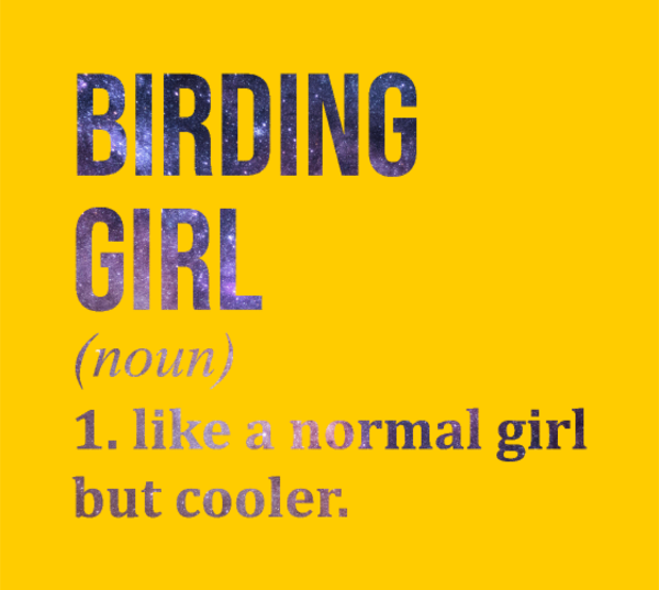 Motif Birding Girl Galaxie