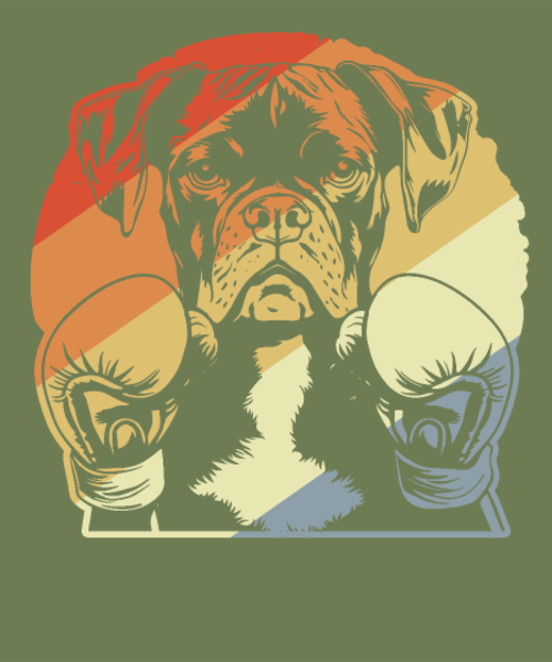 T-shirt personnalisé Chien boxeur