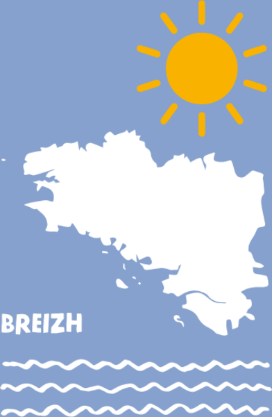 T-shirt personnalisé Soleil Bretagne