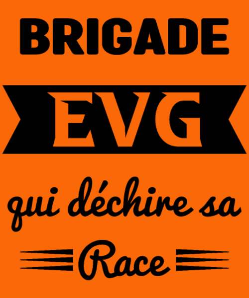 Motif Brigade EVG qui déchire personnalisé sur vêtement