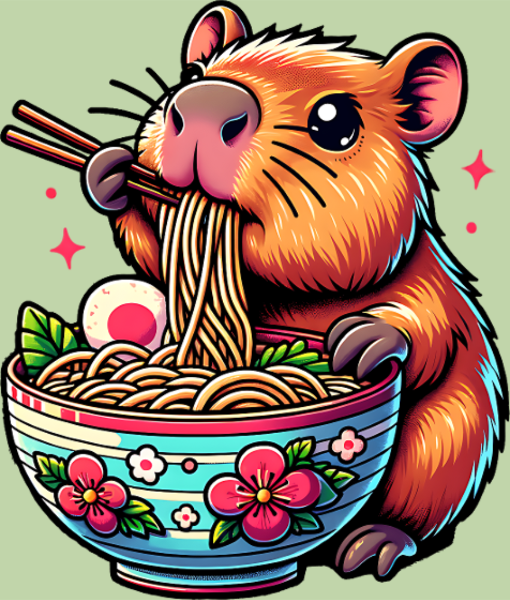 Motif Motif : Capybara Mignon Ramen