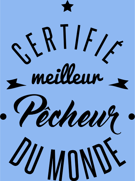 Maquette de Certifié Meilleur Pêcheur à personnaliser
