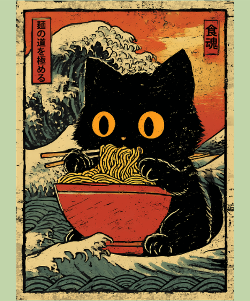 Tablier personnalisé Art japonais