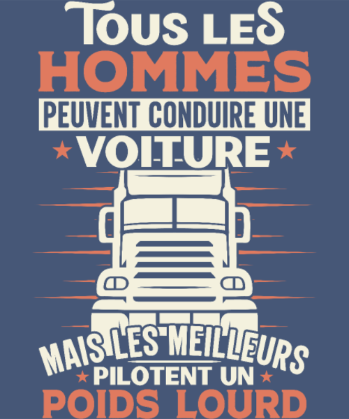 T-shirt personnalisé Chauffeur routier