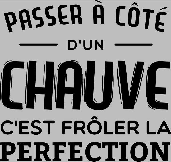 T-shirt personnalisé Calvitie