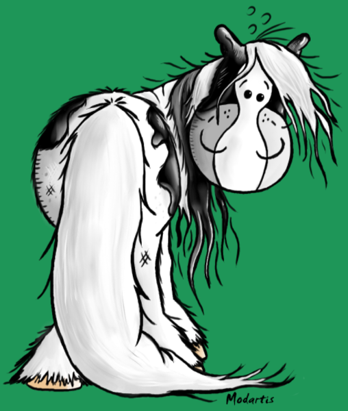 Motif Cheval Irish Tinker - Galop Joyeux Cartoon