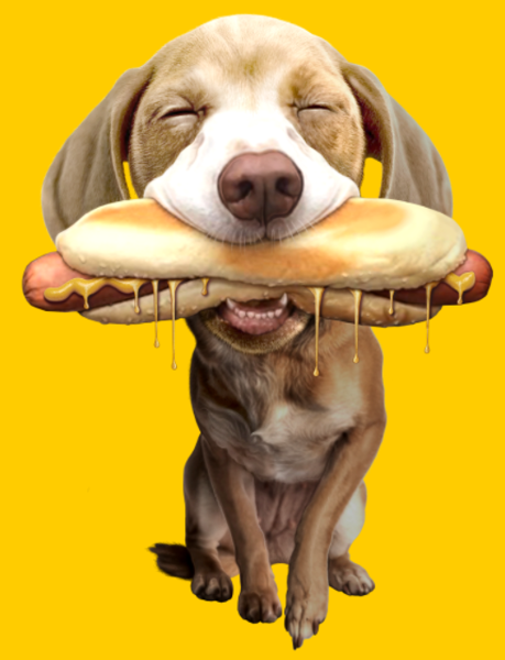 Maquette de Chien Gourmand Hotdog à personnaliser
