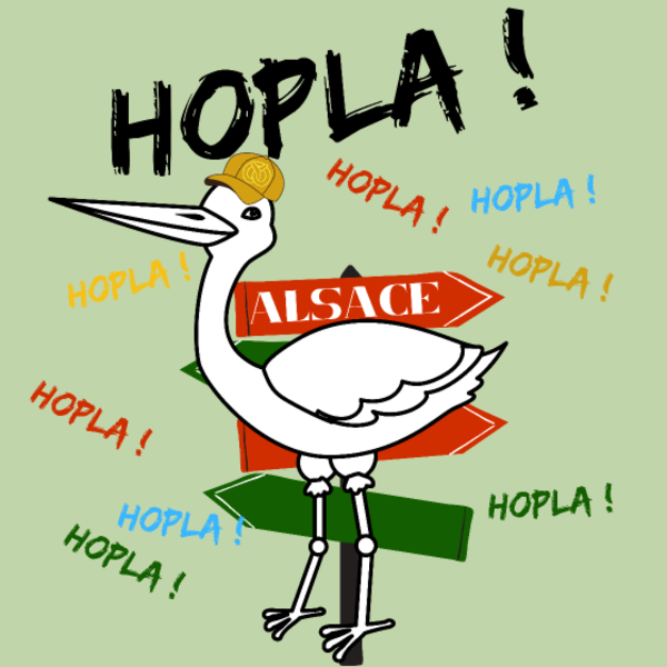Body Bébé personnalisé Hopla alsace
