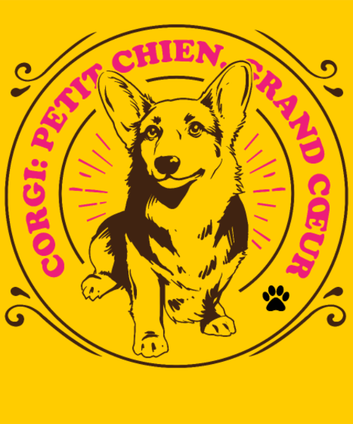 T-shirt personnalisé Corgi