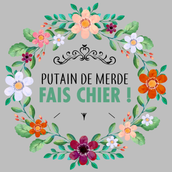 Tablier personnalisé Fleurs décalées