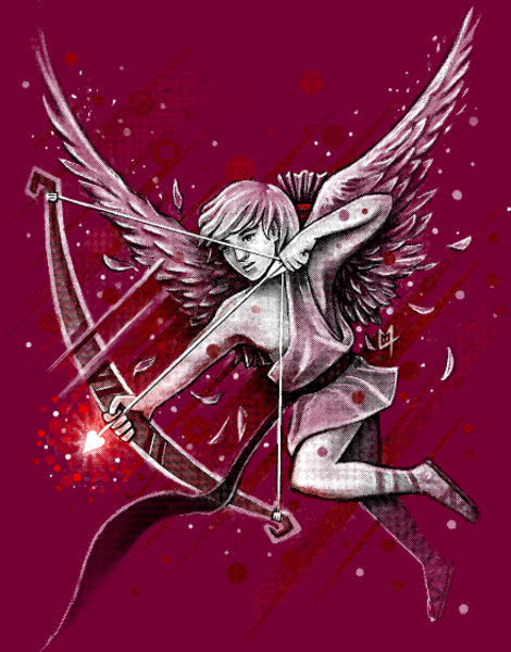 T-shirt personnalisé Cupidon
