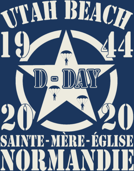 Motif D-Day Normandie 1944 - Hommage Utah Beach personnalisé sur vêtement