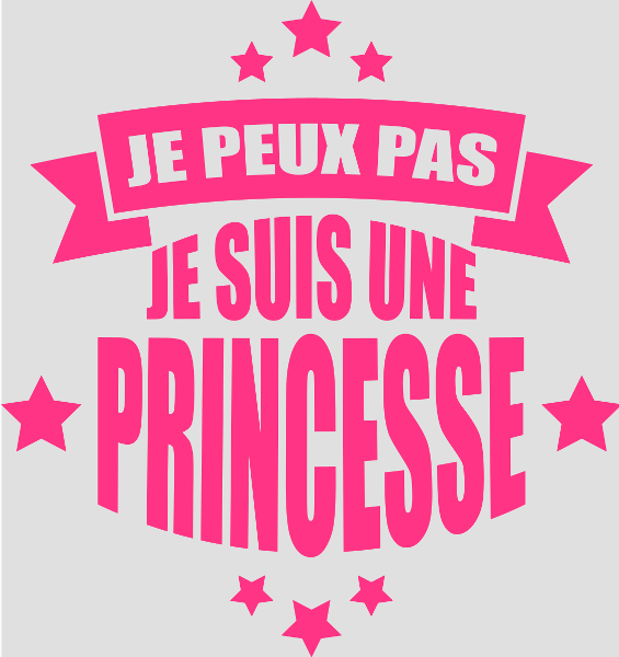 T-shirt personnalisé Princesse humour