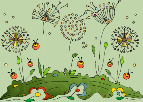Motif Éclat Floral personnalisé sur vêtement