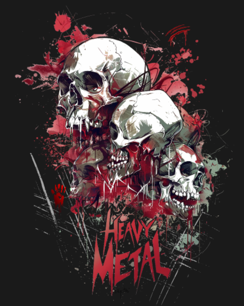 T-shirt personnalisé Headbang